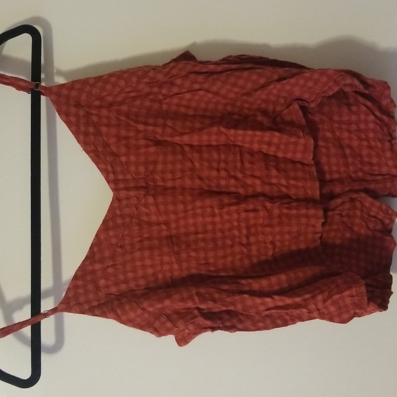 Plaid Buttoned Tank Top - Picture 4 of 4